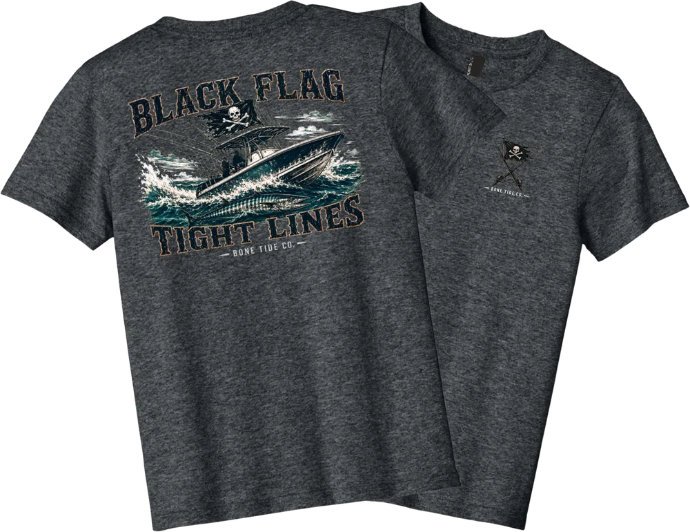 Black Flag Tight Lines - Dark Heather Grey