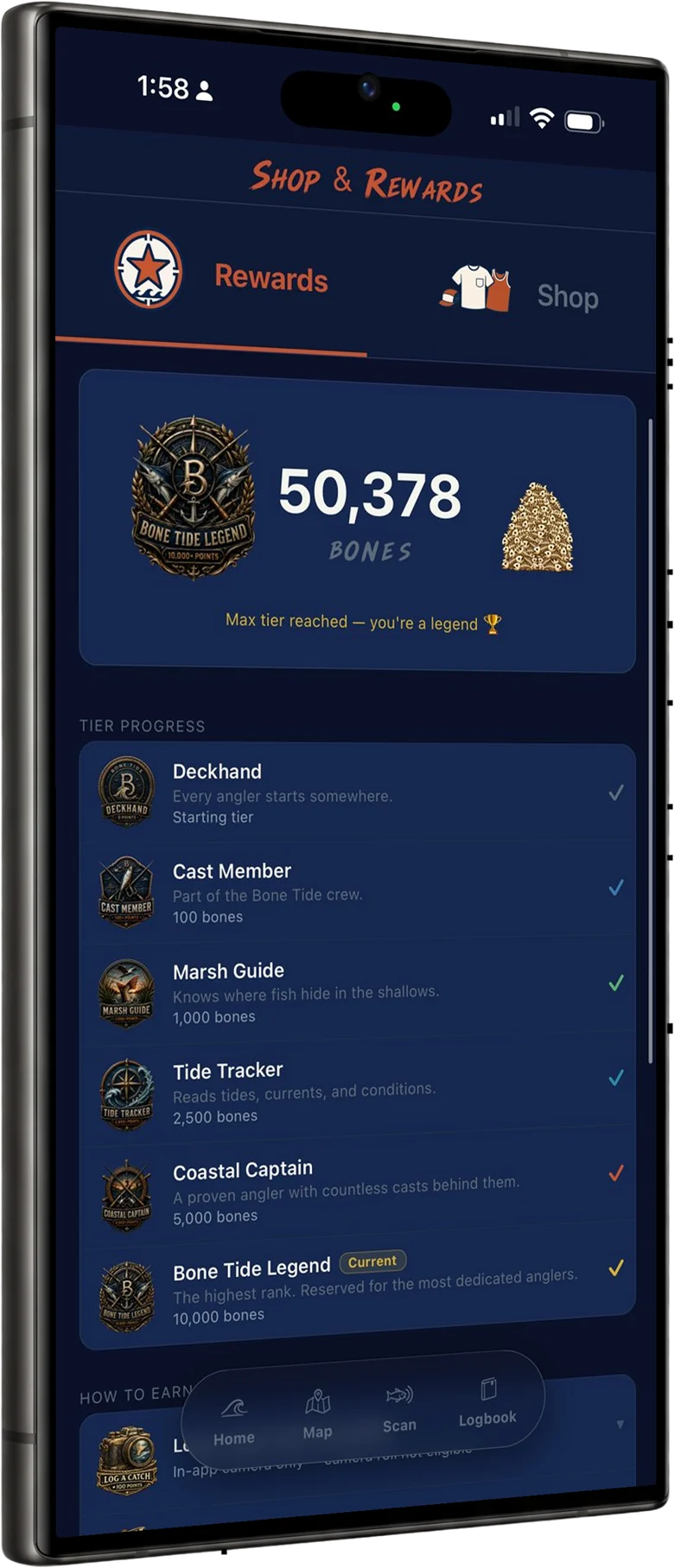 Bones rewards