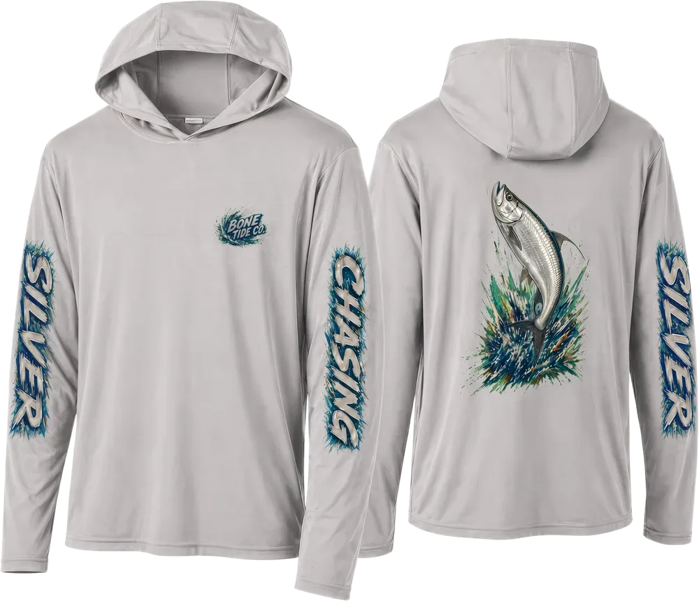 Chasing Silver Youth Hooded Longsleeve - Silver