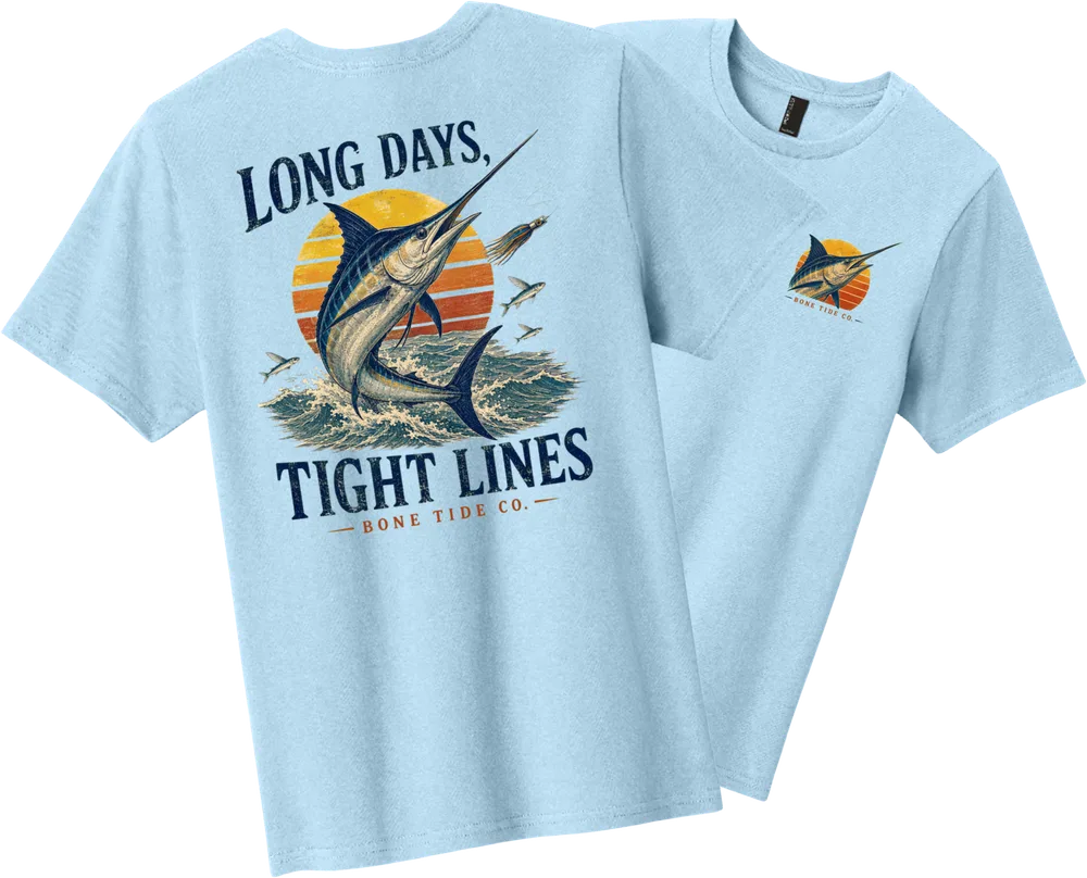 Long Days Tight Lines - Ice Blue